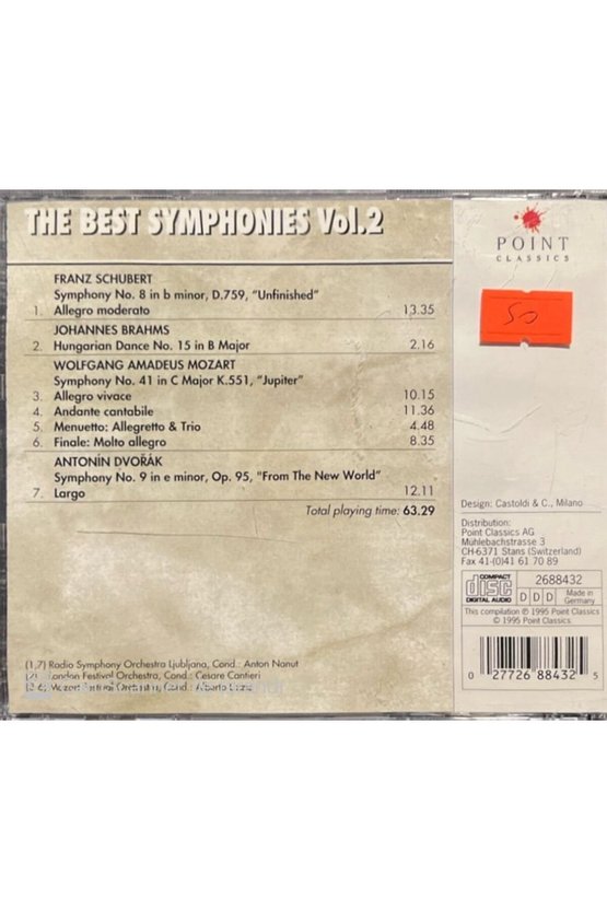 (PLAK DEĞİLDİR CD DİR) The Best Symphonies Vol.2 Cd