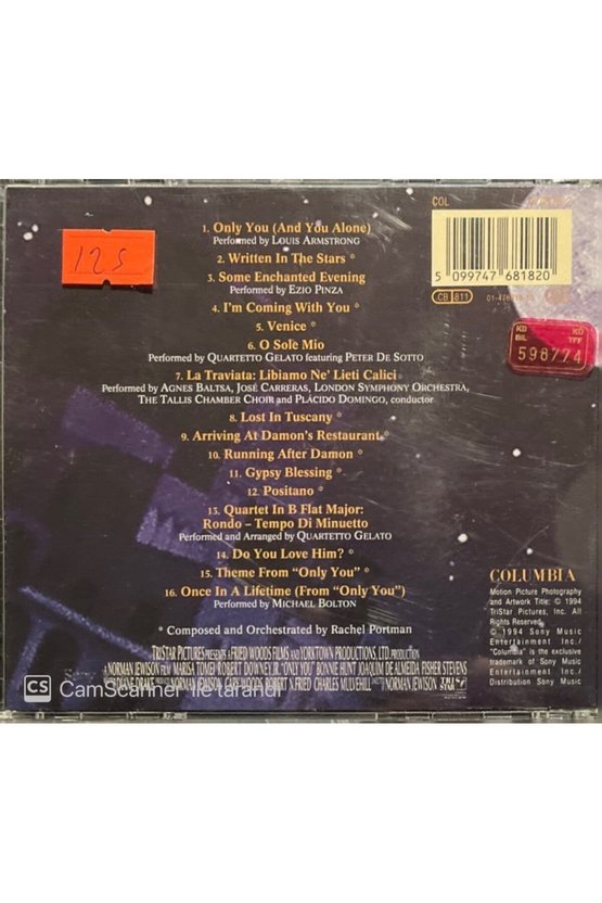 (PLAK DEĞİLDİR CD DİR) Only You Soundtrack Cd
