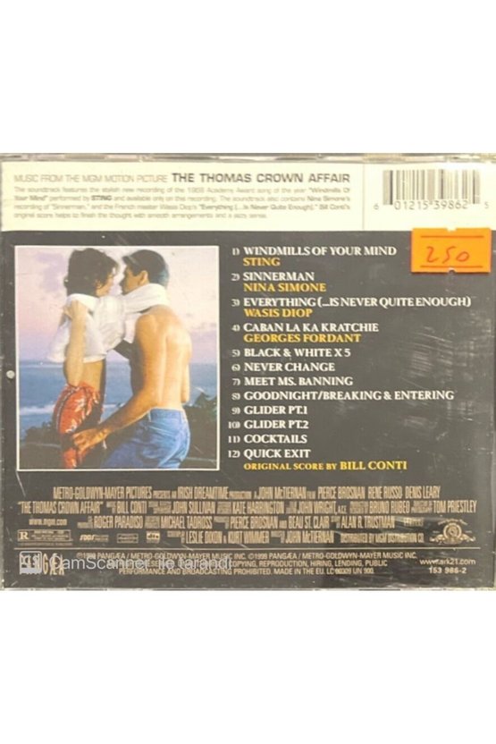 (PLAK DEĞİLDİR CD DİR) The Thomas Crown Affair Soundtrack Cd