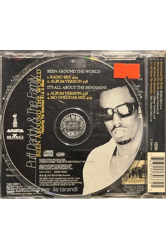 (PLAK DEĞİLDİR CD DİR) Puff Daddy & The Family Been Around The World Maxi Single Cd
