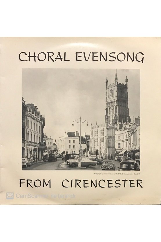Choral Evensong From Cirencester LP Klasik Plak