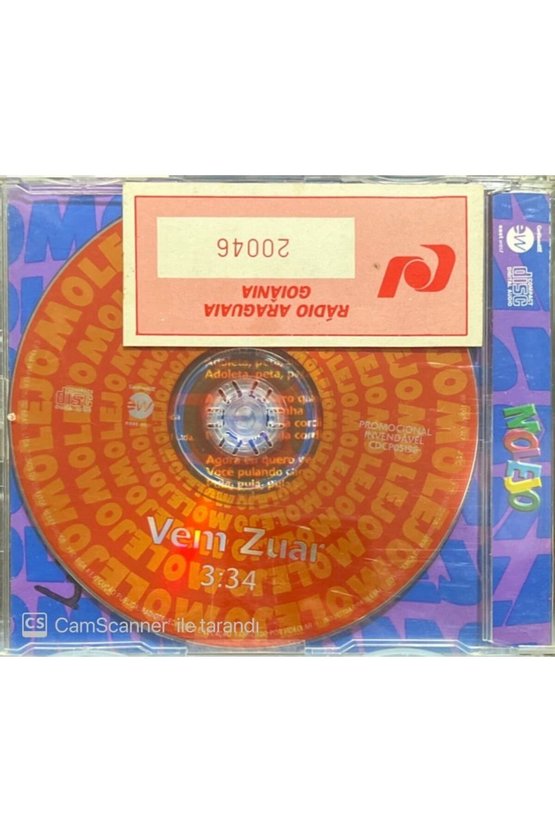(PLAK DEĞİLDİR CD DİR) Molejo Vem Zuar Maxi Single Cd