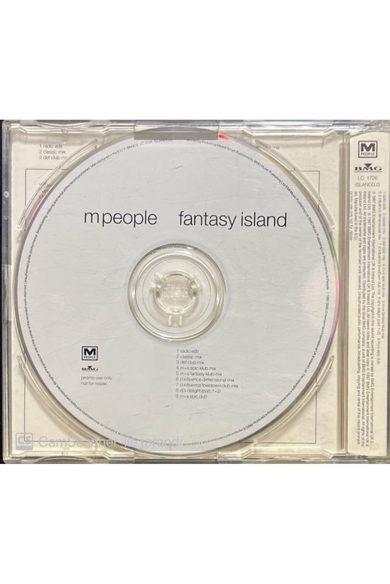 (PLAK DEĞİLDİR CD DİR) M People Fantasy Island Maxi Single Cd
