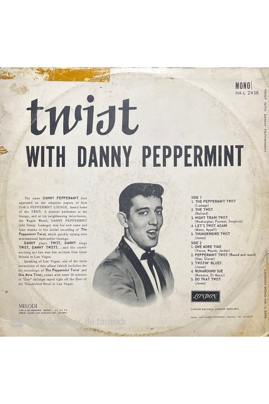 Twist With Danny Peppermint LP Plak