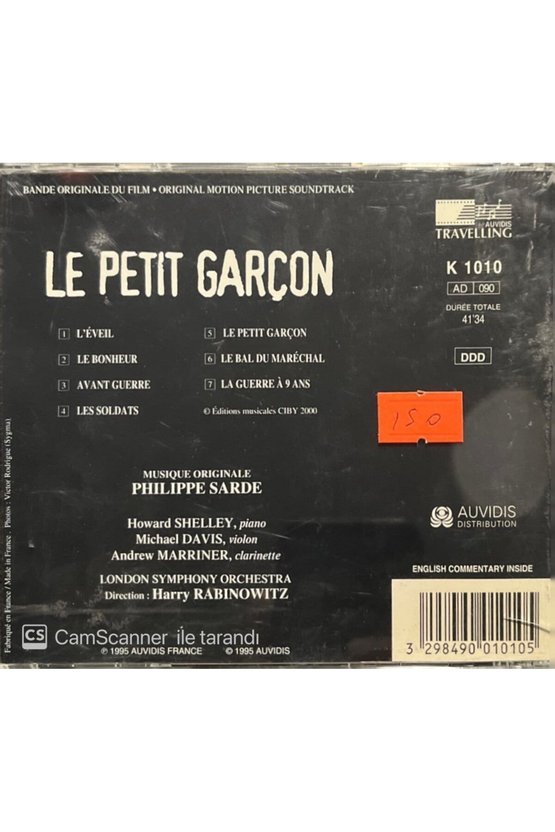 (PLAK DEĞİLDİR CD DİR) Le Petit Garçon Soundtrack Cd