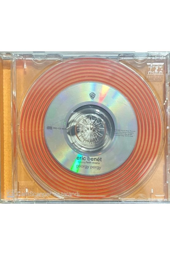 (PLAK DEĞİLDİR CD DİR) Eric Benet Georgy Porgy Maxi Single Cd