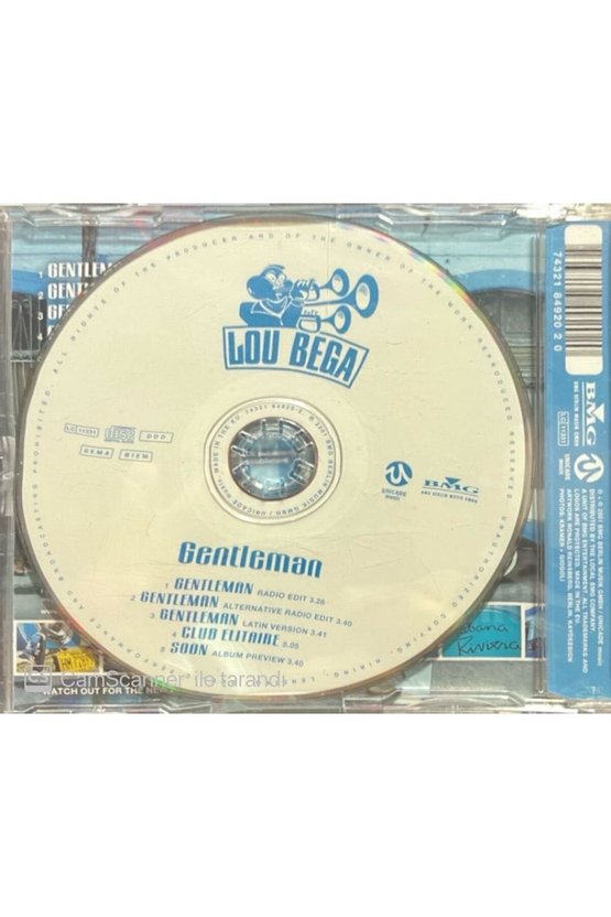 (PLAK DEĞİLDİR CD DİR) Lou Bega Gentleman Açılmamış Jelatininde Maxi Single Cd