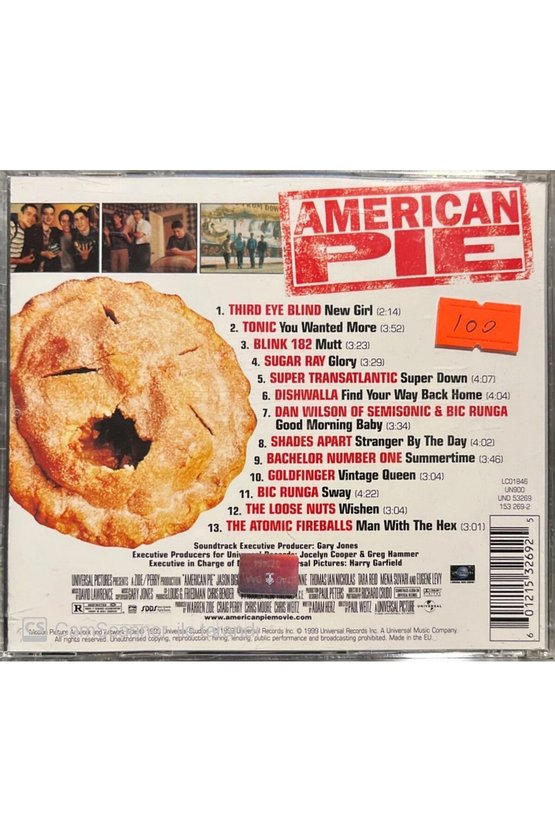 (PLAK DEĞİLDİR CD DİR) American Pie Soundtrack Cd