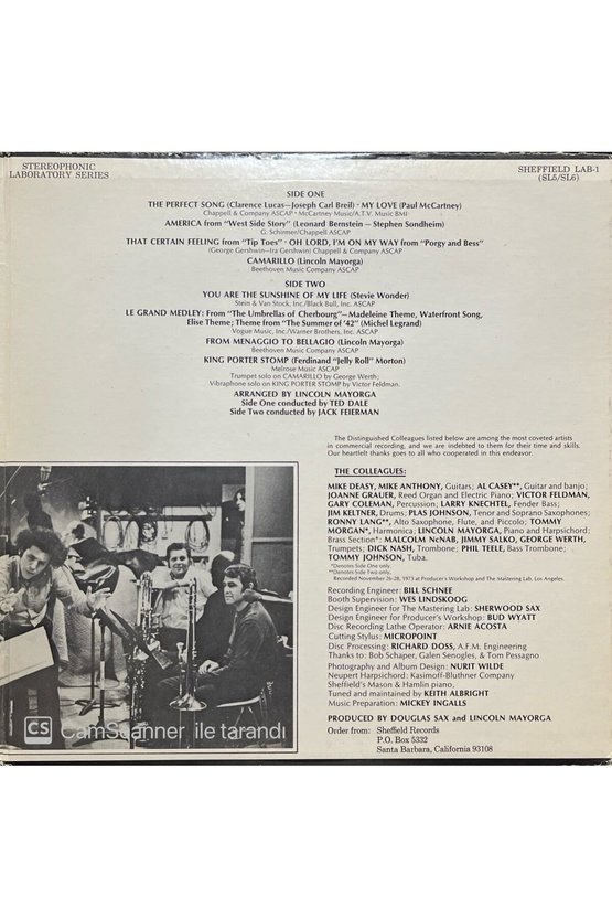 Lincoln Mayorga & Distinguished Colleagues Volume II LP Plak