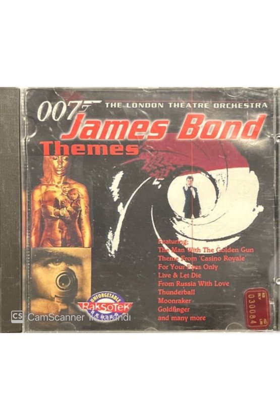 (PLAK DEĞİLDİR CD DİR) 007 James Bond Themes Unoffical Soundtrack Cd