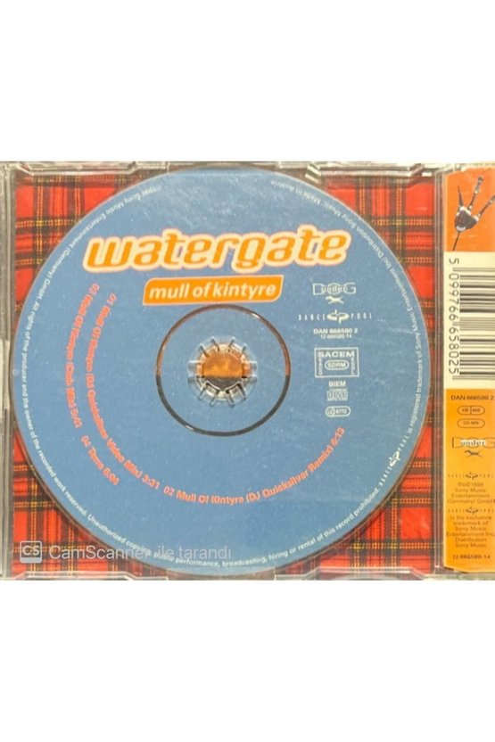 (PLAK DEĞİLDİR CD DİR) Watergte Mull Of Kintyre Maxi Single Cd