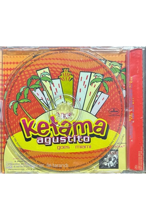 (PLAK DEĞİLDİR CD DİR) Ketama Agustito Maxi Single Cd