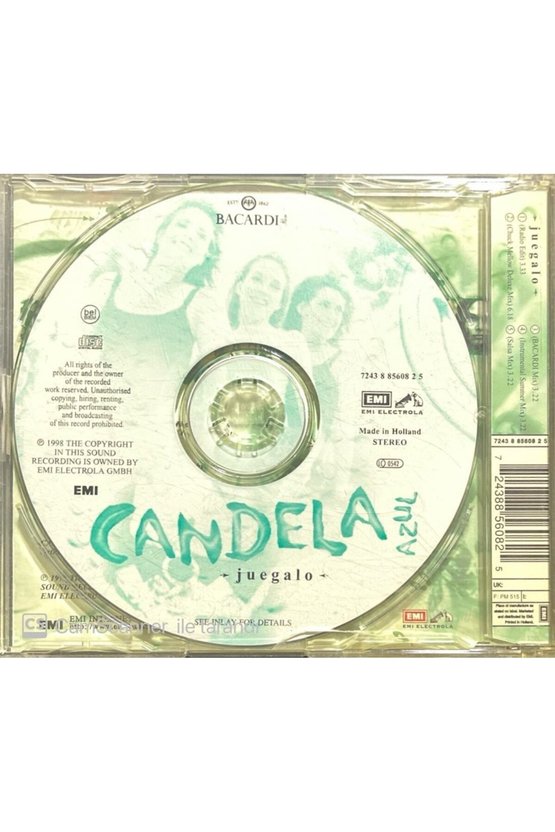 (PLAK DEĞİLDİR CD DİR) Candela Azul Juegalo Maxi Single Cd