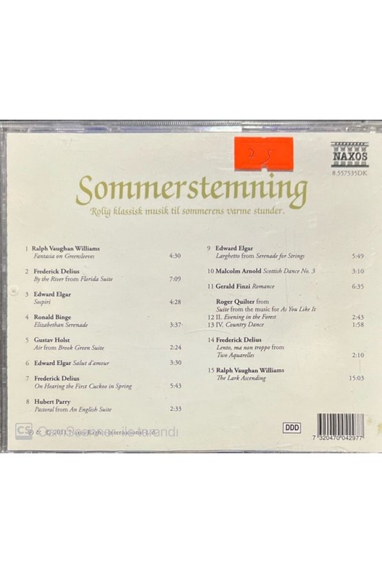 (PLAK DEĞİLDİR CD DİR) Sommerstemning Cd