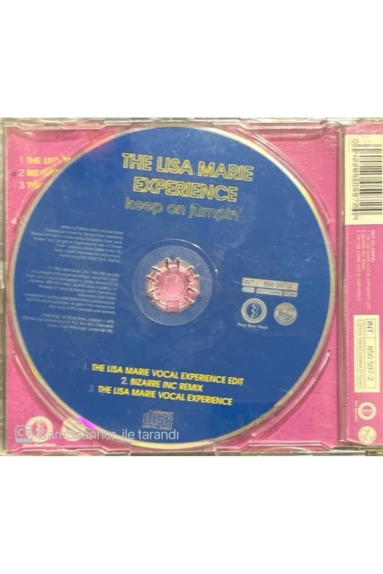 (PLAK DEĞİLDİR CD DİR) The Lisa Marie Experience Keep On Jumpin Maxi Single Cd