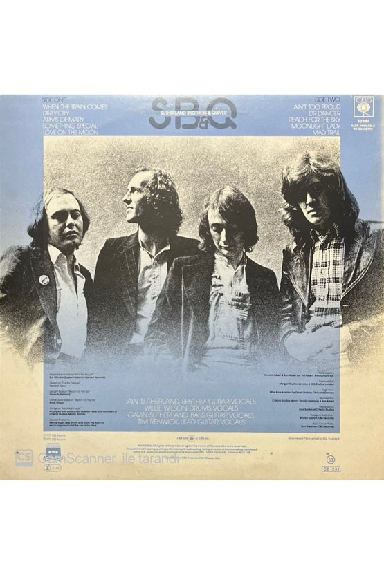 Sutherland Brothers Reach For The Sky LP Plak