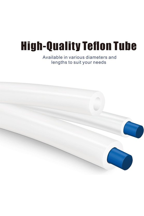 3DSWAY PTFE Bowden Boru 1.75mm Filament ID2mm OD4mm Beyaz 1 Metre 3D Yazıcı Ekstruder Teflon Kılavuz