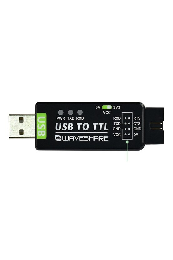 Waveshare FT232RNL USB TTL Seri Dönüştürücü Modül 3.3V 5V UART Çevirici Endüstriyel Dahili Sigortalı
