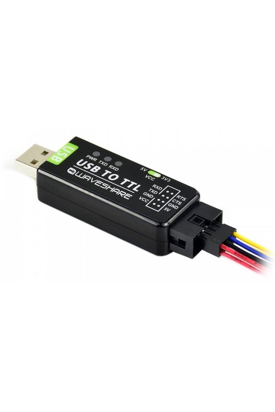 Waveshare FT232RNL USB TTL Seri Dönüştürücü Modül 3.3V 5V UART Çevirici Endüstriyel Dahili Sigortalı