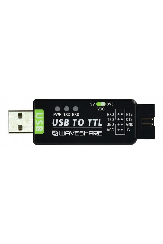 Waveshare FT232RNL USB TTL Seri Dönüştürücü Modül 3.3V 5V UART Çevirici Endüstriyel Dahili Sigortalı