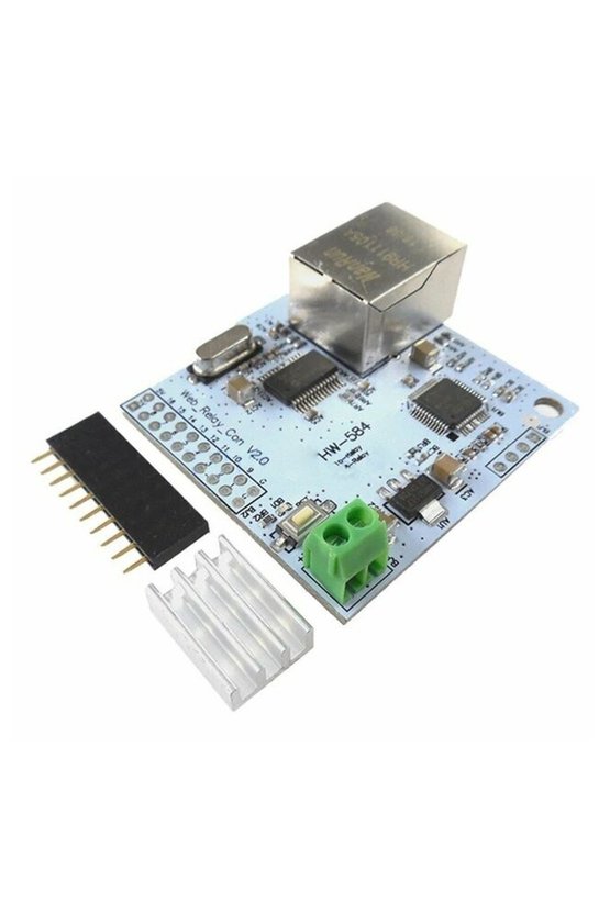 HW-584 16 Kanal Ethernet Web Röle Kontrol Kartı 5V RJ45 Ağ Modülü