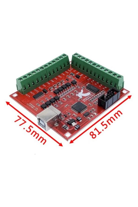 4 Eksen CNC USB Kontrol Kartı BSMCE04U-PP 100kHz Mach3 Uyumlu Elektronik El Çarkı Destekli Step ve S