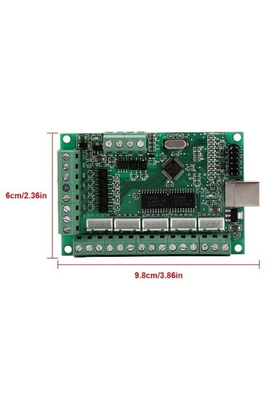 BL-USBMach-2.1 CNC USB Kontrol Kartı 5 Eksen 100KHz Mach3 Uyumlu İzoleli Step Motor Sürücü ve Spindl
