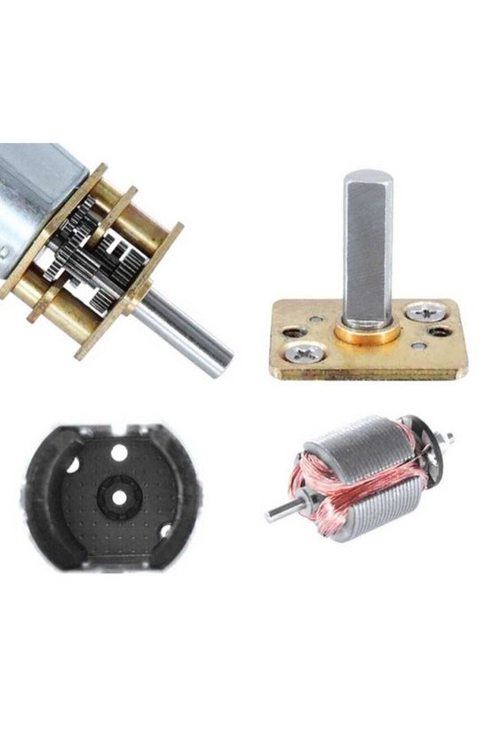 12V 200 RPM Redüktörlü Mikro DC Motor GA12-N20 12mm Metal Dişli D Şaftlı Kompakt Elektronik Mekanizm