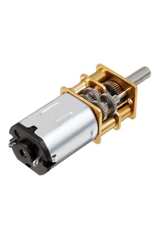 12V 200 RPM Redüktörlü Mikro DC Motor GA12-N20 12mm Metal Dişli D Şaftlı Kompakt Elektronik Mekanizm
