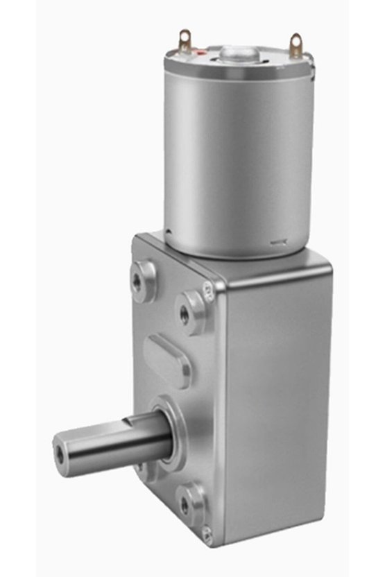 JGY370 12V 10 RPM L Redüktörlü DC Motor Yüksek Torklu Metal Dişli Sonsuz Vida Mekanizmalı Kendinden