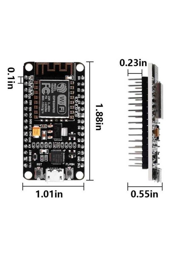 NodeMCU V2 ESP8266 CP2102 Wi-Fi Geliştirme Kartı