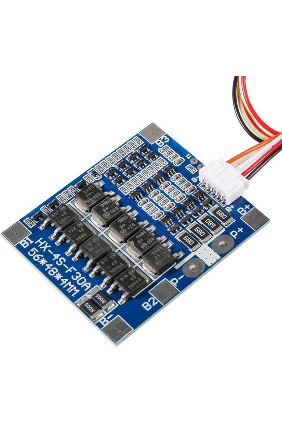 HX-4S-F30A Mavi 4S 30A 12.8V 14.6V LiFePO4 BMS Pil Koruma Devresi
