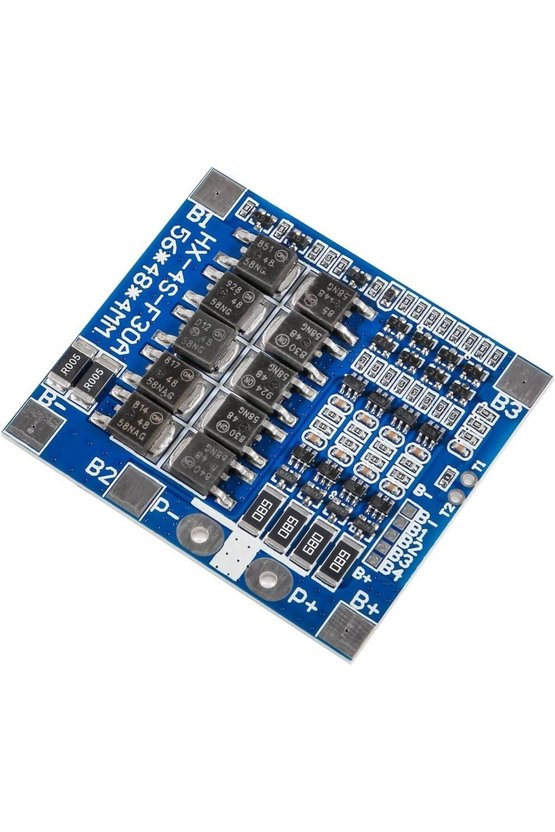 HX-4S-F30A Mavi 4S 30A 12.8V 14.6V LiFePO4 BMS Pil Koruma Devresi