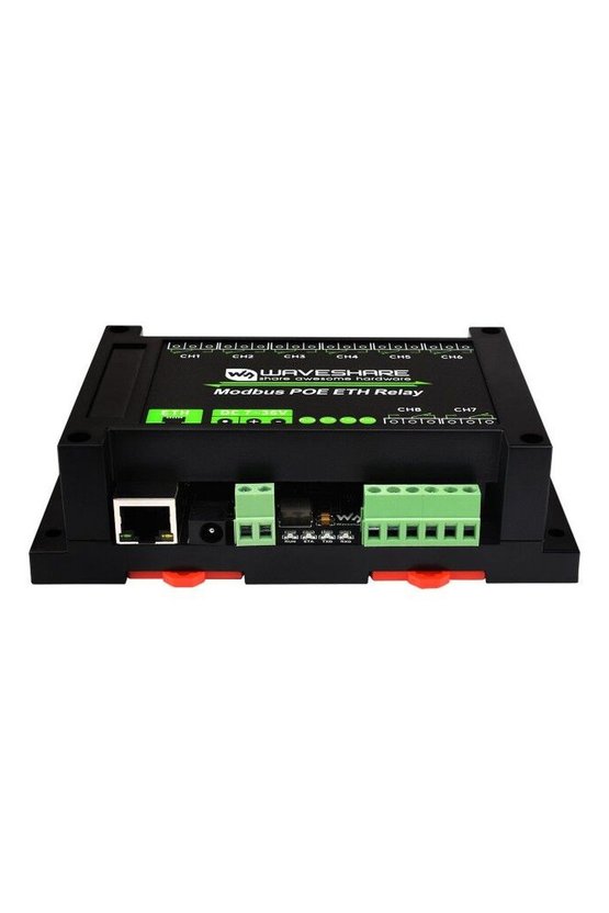 8 Kanallı Ethernet Röle Modülü Modbus RTU TCP PoE Port