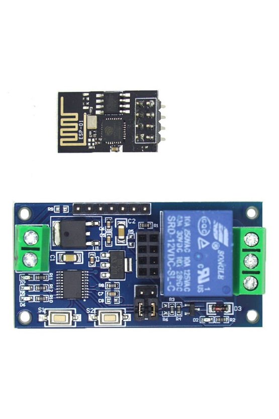 ESP8266 1 Kanal 12V ESP-01 WiFi Akıllı Röle Modülü