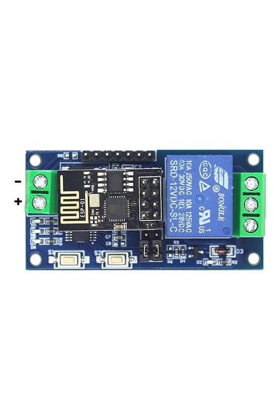 ESP8266 1 Kanal 12V ESP-01 WiFi Akıllı Röle Modülü