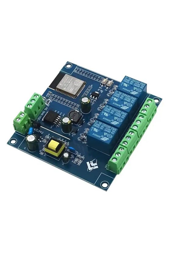 ESP32 Wi-Fi ve Bluetooth Destekli 4 Kanal Röle Kartı AC 220V DC 5-30V