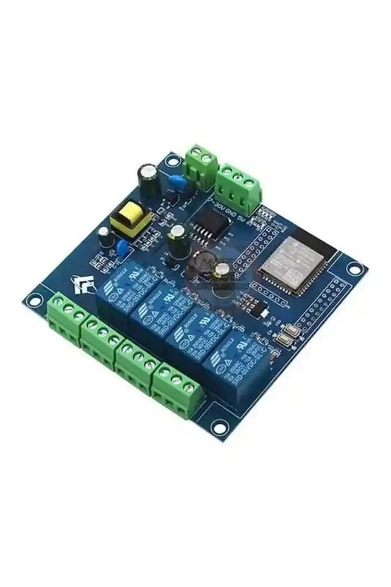 ESP32 Wi-Fi ve Bluetooth Destekli 4 Kanal Röle Kartı AC 220V DC 5-30V