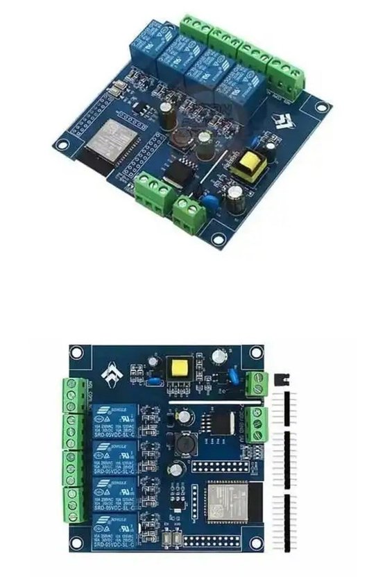 ESP32 Wi-Fi ve Bluetooth Destekli 4 Kanal Röle Kartı AC 220V DC 5-30V