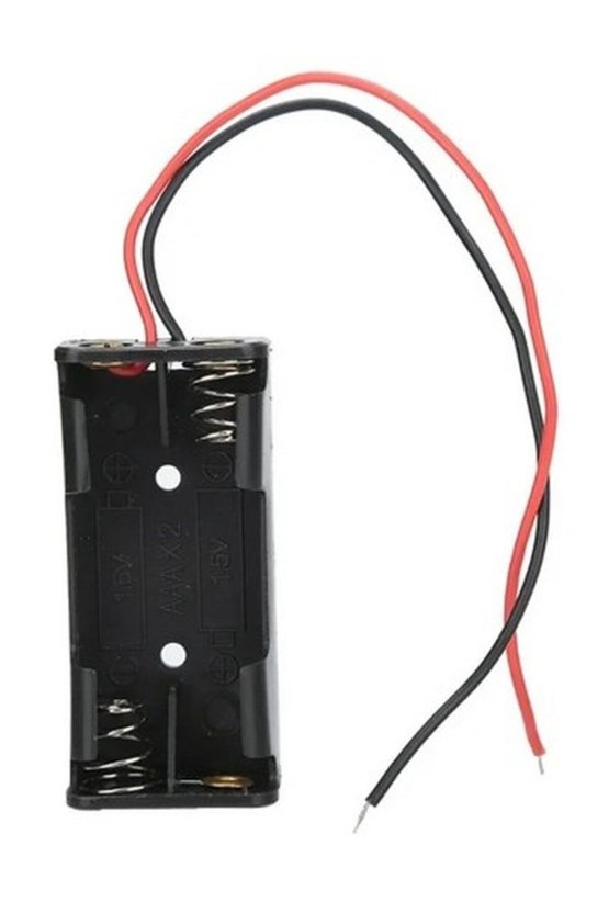 5 Adet 2li AAA İnce Pil Yuvası Kablolu 3V Pil Kutusu Yatağı