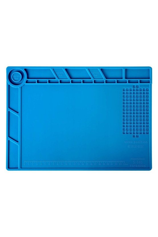 sS-140 Antistatik ESD Mıknatıslı Silikon Lehimleme Matı 35x25
