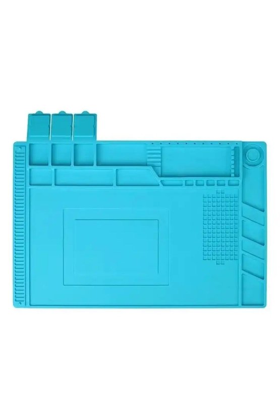 S-160 Antistatik ESD Isıya Dayanıklı Silikon Lehimleme Tamir Matı 45x30 cm