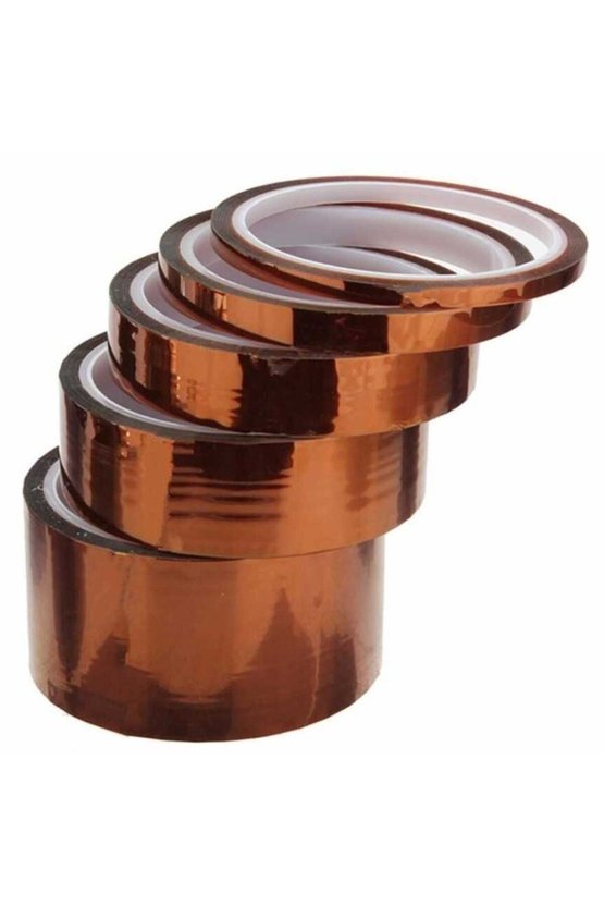 Isıya Dayanıklı Kapton Poliimid Bant 25mm 30 Metre Elektronik Yalıtım ve 3D Yazıcı Maskelemesi