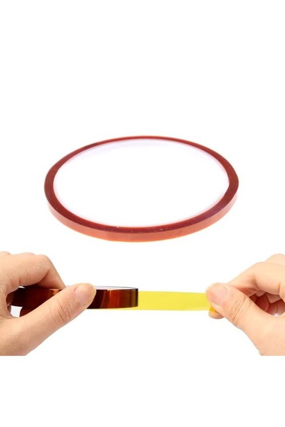 Isıya Dayanıklı Poliimid Bant 5mm x 30 Metre Devre Maskeleme Bandı