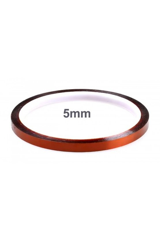 Isıya Dayanıklı Poliimid Bant 5mm x 30 Metre Devre Maskeleme Bandı