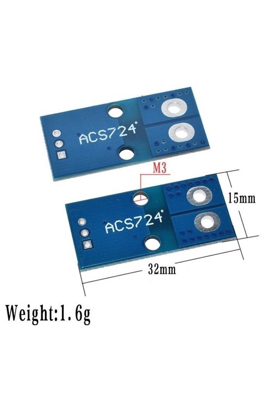 ACS724 40A Hall Effect Akım Sensörü Modülü Akım Ölçüm Kartı