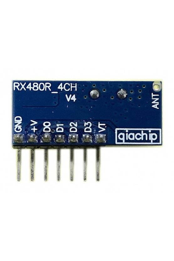 Qiachip RX480-E 433 MHz 4 Kanallı RF Kablosuz Alıcı Modülü