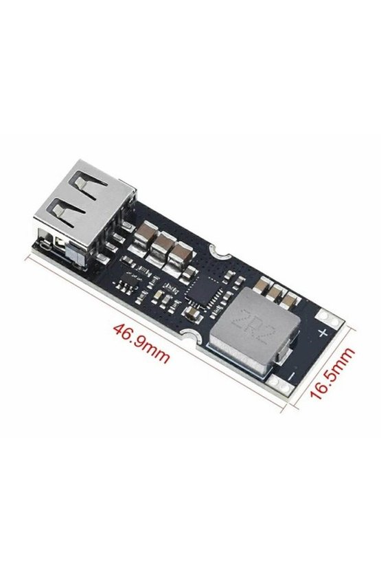 TPS61088 3.7V Lityum İyon Uyumlu USB Çıkışlı Hızlı Şarj Step-Up Boost Voltaj Yükseltici Devre Kartı