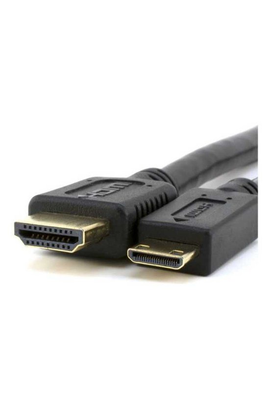 Mini HDMI to HDMI Görüntü ve Ses Aktarım Kablosu 1.5 Metre Siyah