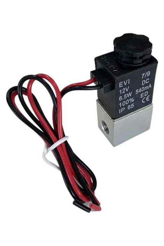 12V DC 2 Konumlu 3 Yönlü 18 İnç Pnömatik Solenoid Valf